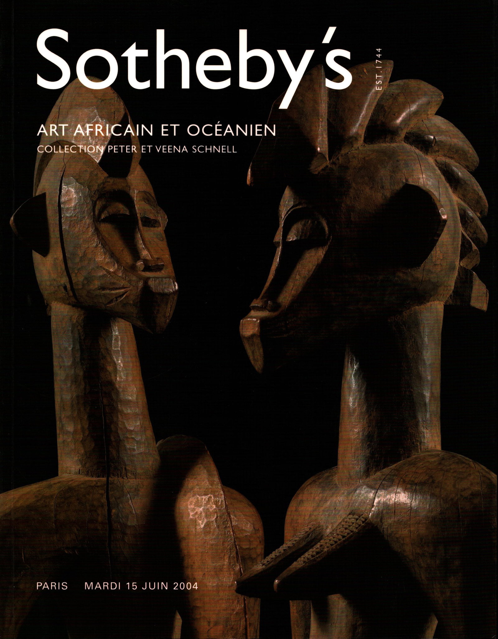 Sotheby's 2004, Art Africain et Océanien: Sotheby's 2004, Art Africain et Océanien Collection Peter et Veena Schnell Sotheby's, Paris (15.06.2004) French Text/Edition 83 pages Numerous illustrations Softcover 389 g CHF 20 / 40