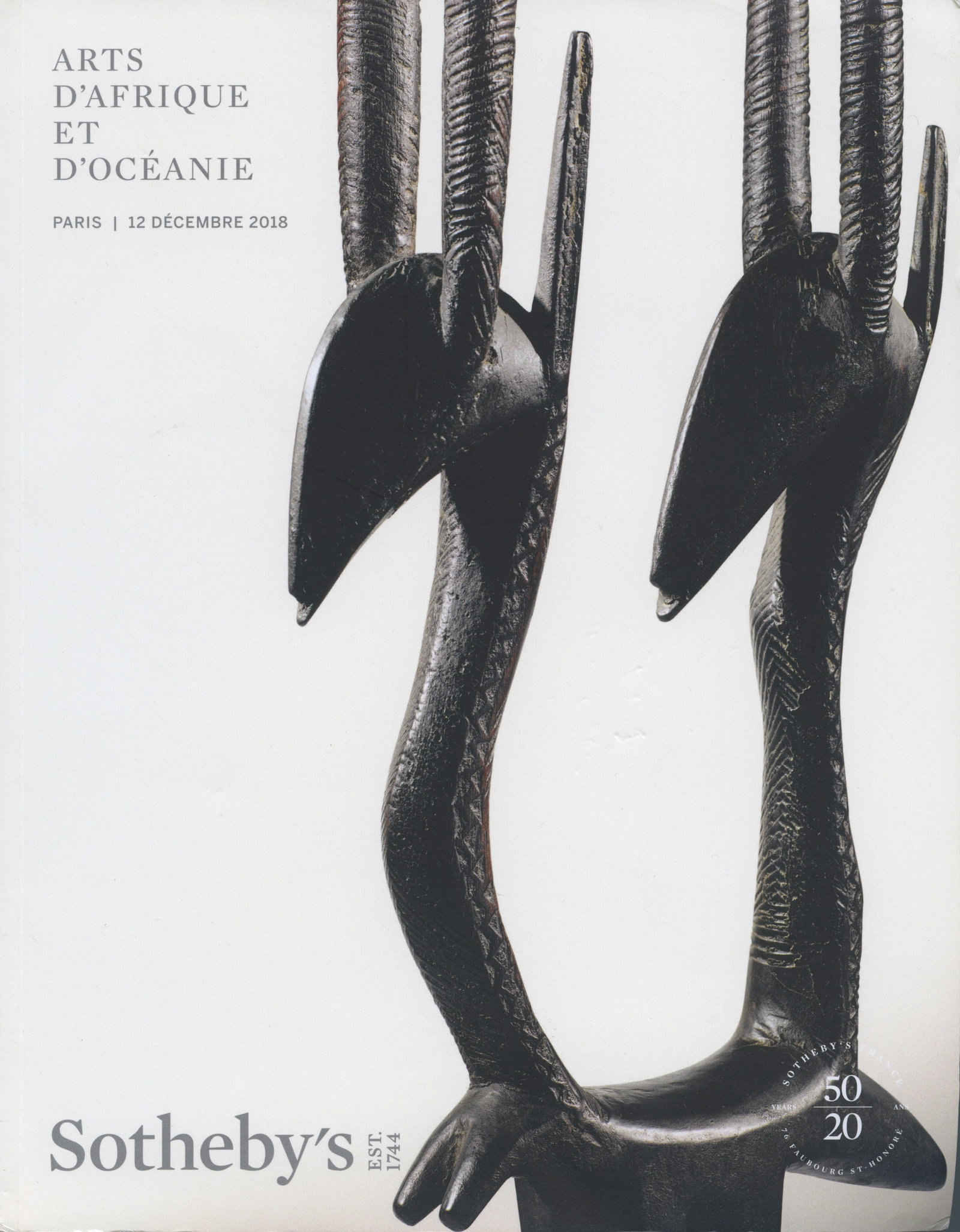 Sotheby's 2018. Arts d'Afrique et d'Océanie: Sotheby's 2018. Arts d'Afrique et d'Océanie Sotheby's, Paris (12.12.2018) French / English Text/Edition 187 pages Softcover 21 x 27 cm 740 g CHF 10 / 20