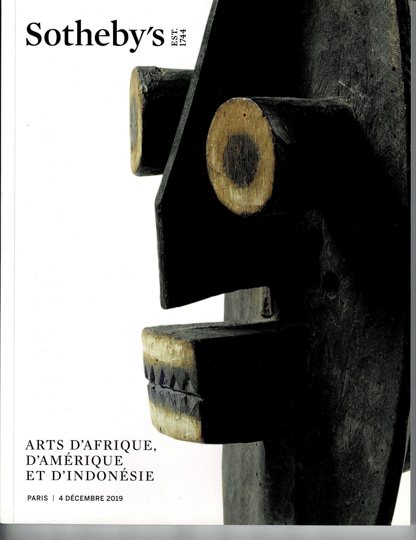 Sotheby's 2019. Arts d'Afrique, d'Amérique et d'Indonésie: Sotheby's 2019. Arts d'Afrique, d'Amérique et d'Indonésie Sotheby's, Paris (04.12.2019) French Text/Edition 151 pages Softcover 21 x 27 cm 602 g CHF 10 / 20