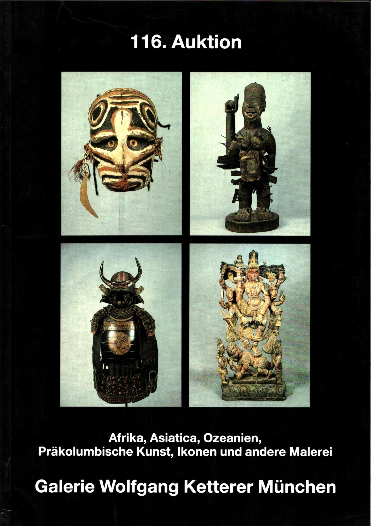 Ketterer 1987, Afrika, Asiatica, Ozeanien,: Ketterer 1987, Afrika, Asiatica, Ozeanien, Präkolumbische Kunst, Ikonen und andere Malerei Ketterer, München (25.06.1987) German Text/Edition 124 pages Softcover 19 x 27 cm 354 g CHF 10 / 20