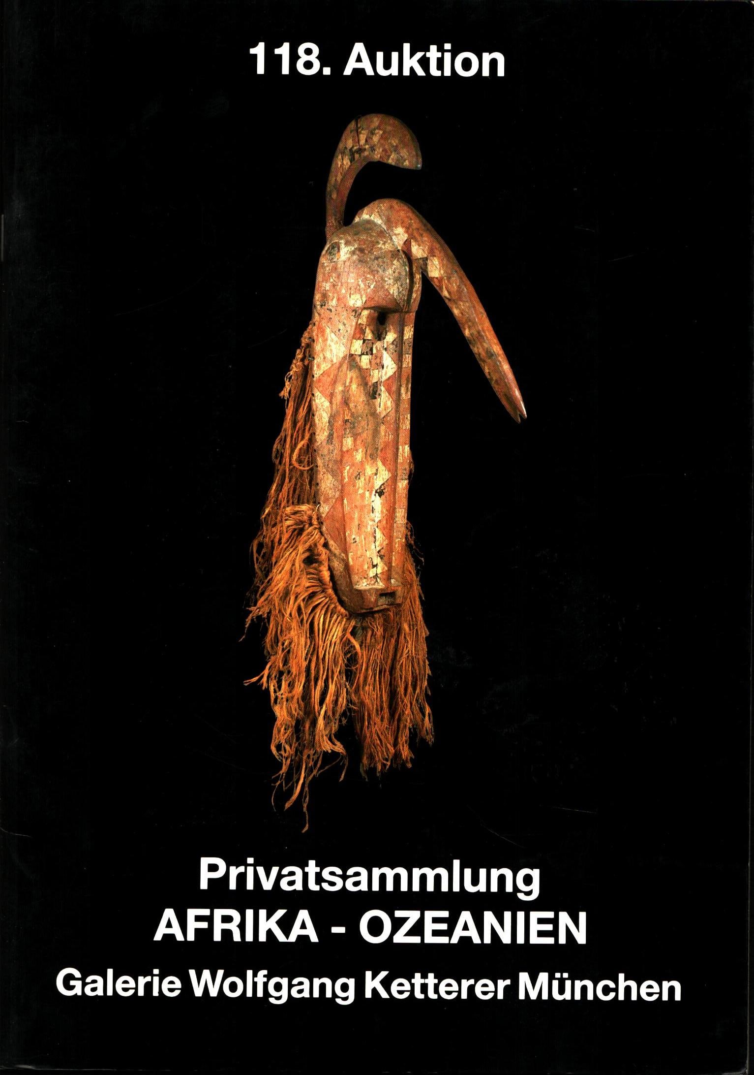 Ketterer 1987, Privatsammlung Afrika - Ozeanien: Ketterer 1987, Privatsammlung Afrika - Ozeanien Ketterer, München (11.04.1987) German Text/Edition 44 pages Softcover 19 x 27 cm 154 g CHF 10 / 20