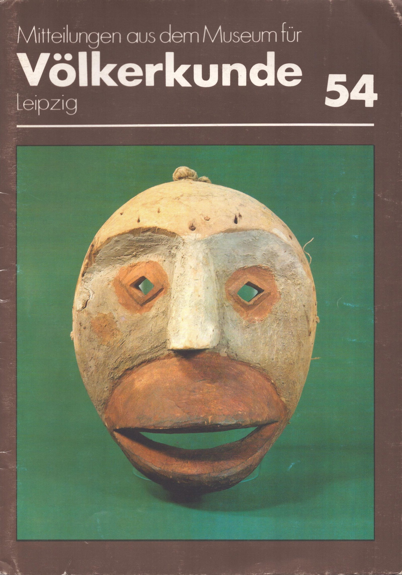 Mitteilungen aus dem Museum für Völkerkunde Leipzig, Nr.54: Mitteilungen aus dem Museum für Völkerkunde Leipzig, Nr.54 Leipzig: Museum für Völkerkunde () ISBN: 3-910031-01-3 German Text/Edition 65 pages Numerous illustrations Softcover 144