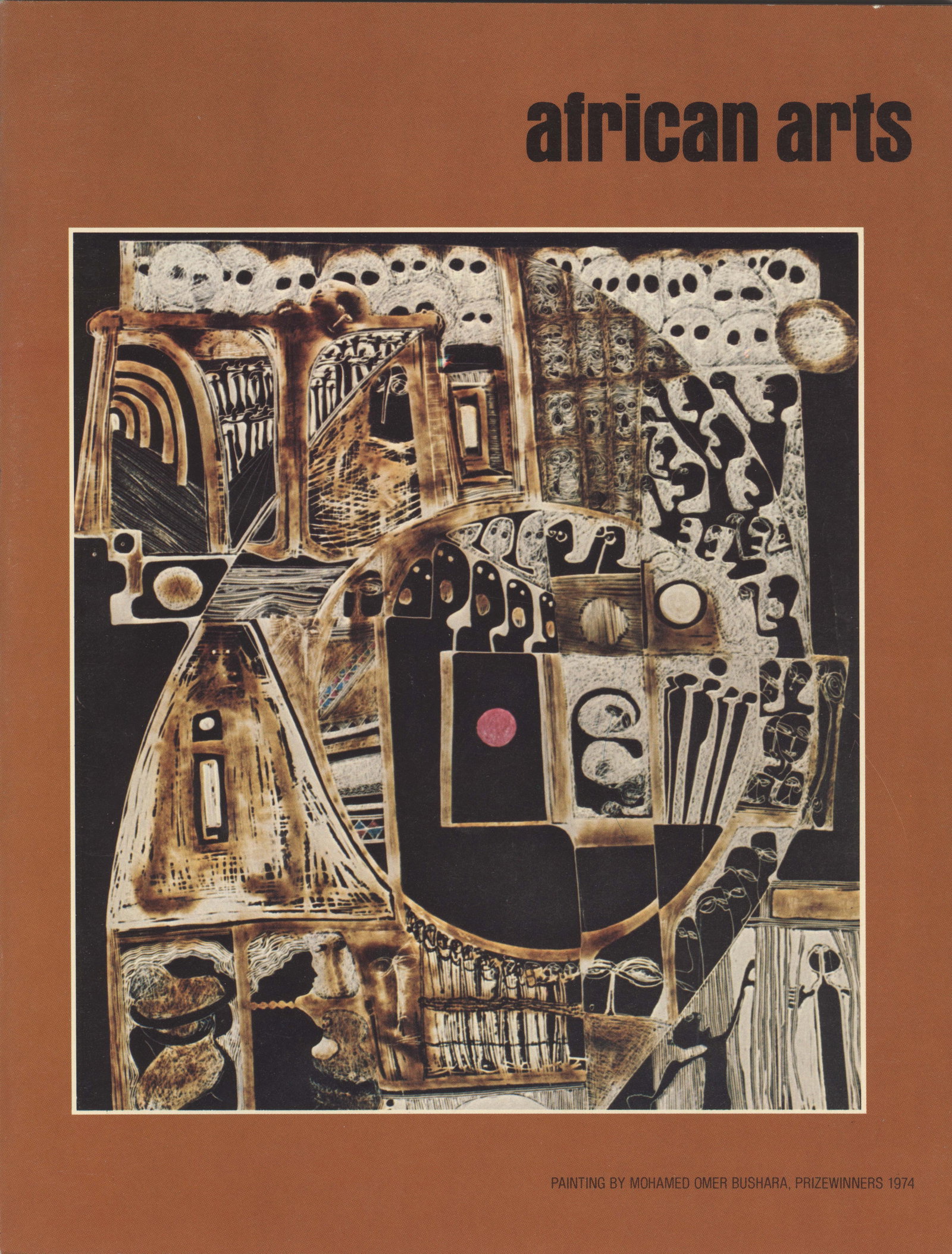 African Arts 1975, Vol. 8 / 2: African Arts 1975, Vol. 8 / 2 UCLA James S. Coleman African Studies Center (1975) English Text/Edition 82 pages Softcover 21.5 x 28 cm 370 g --------------------------------------------------- African