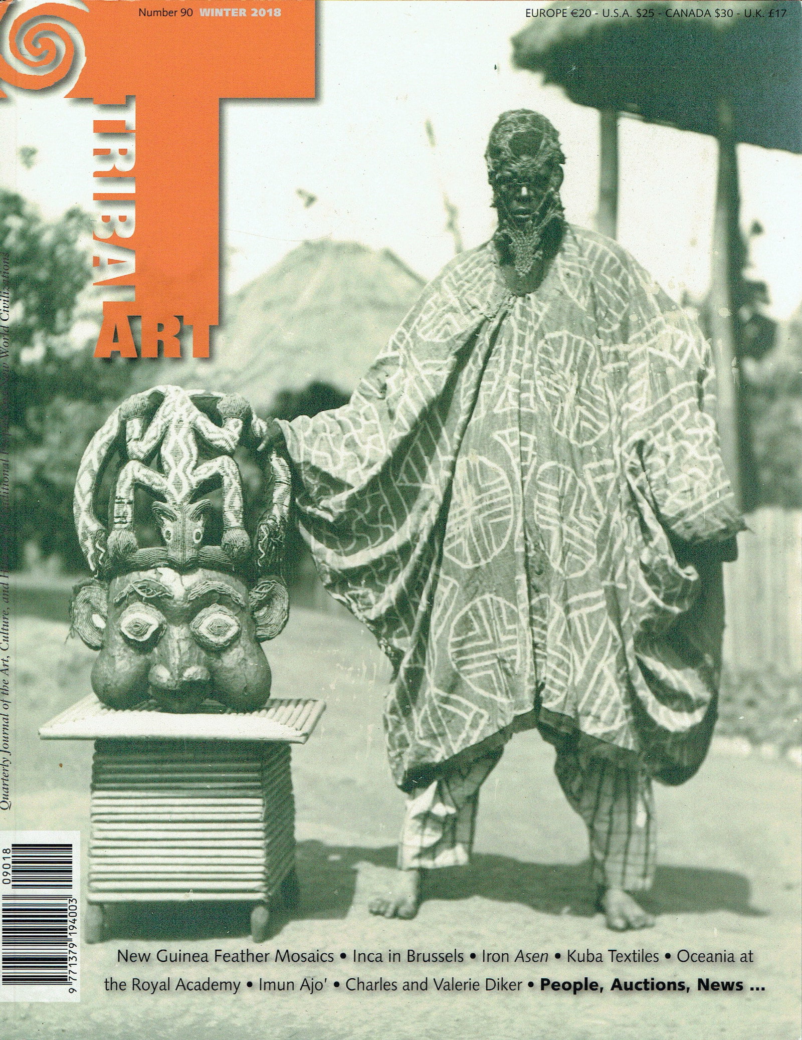 Tribal Art 2018. Number 90 / Winter: Tribal Art 2018. Number 90 / Winter Primedia, Belgien (2018) English Text/Edition 150 pages Softcover 23 x 29.7 cm 860 g CHF 5 / 10