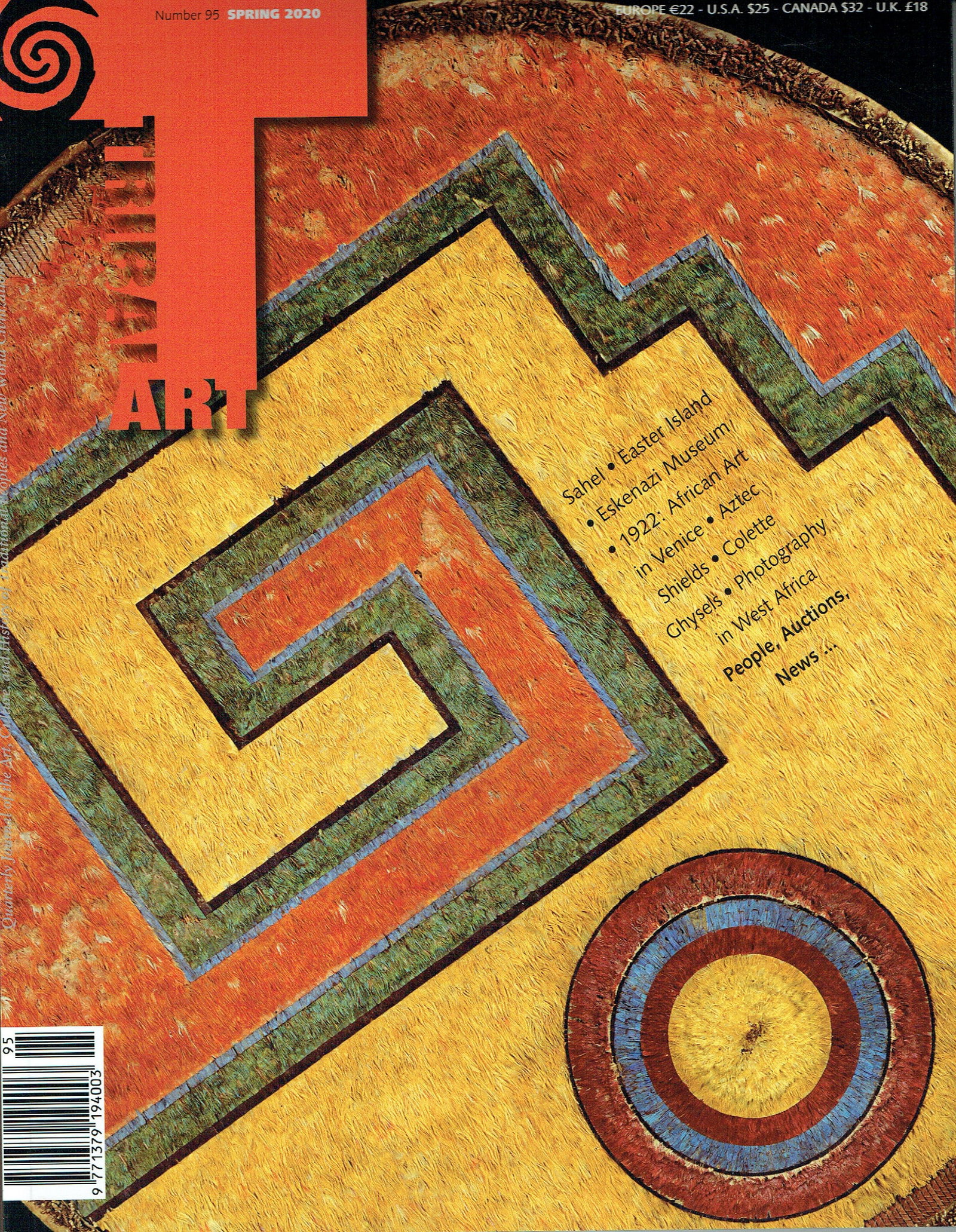 Tribal Art 2020. Number 95 / Spring: Tribal Art 2020. Number 95 / Spring Primedia, Belgien (2020) English Text/Edition 133 pages Softcover 23 x 29.7 cm 725 g CHF 5 / 10