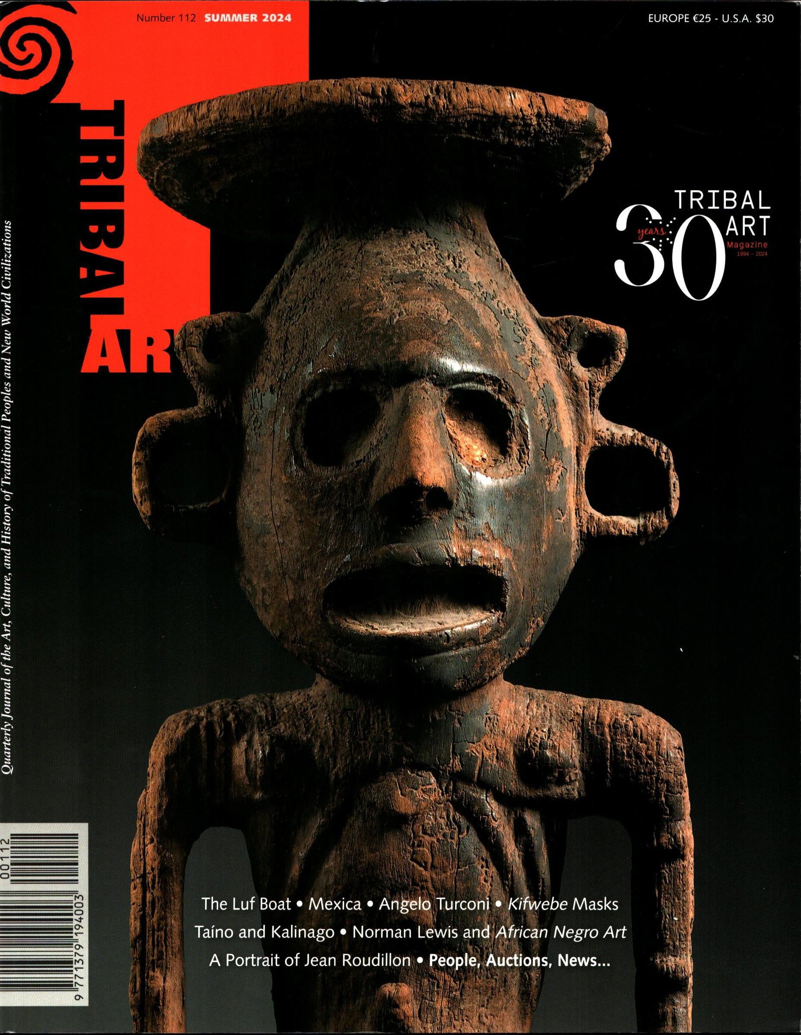 Tribal Art 2024. Number 112 / Summer: Tribal Art 2024. Number 112 / Summer Primedia, Belgien (2024) English Text/Edition 119 pages Numerous illustrations Softcover 23 x 29.7 cm 679 g CHF 10 / 20