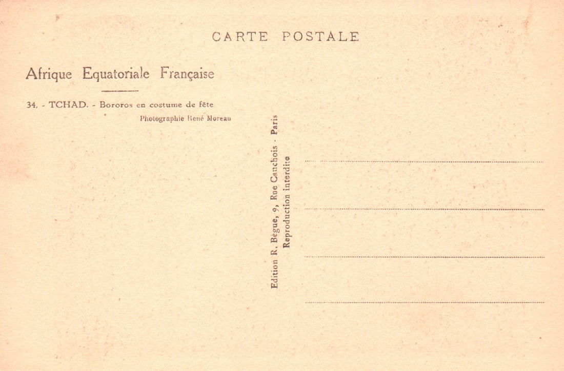 Postkarte, 34. Tchad - 2