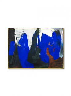 JAMES BROOKS (1906 - 1992): 24JAMES BROOKS (1906 - 1992)Quod (1961)oel auf LeinwandH 122 cm. B 170 cm. Provenienz:- Kootz Gallery, New York.- Rudolf und Leonore Blum, Zumikon.Publiziert:Plane/Figure: Amerikanische Kunst aus