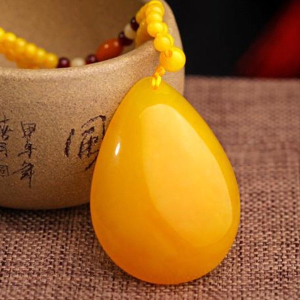 Superb Yellow Baltic Amber Pendant (1 of 5)