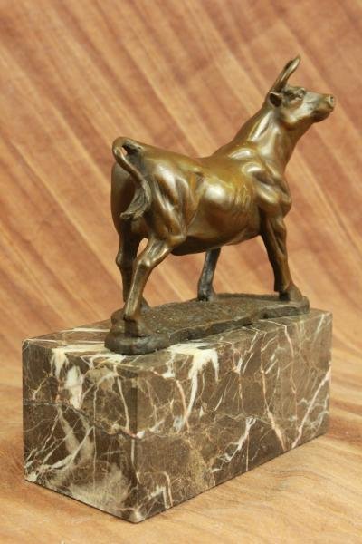 Signed Original Male Bull Farm Matador Bronze Statue (1 of 10)