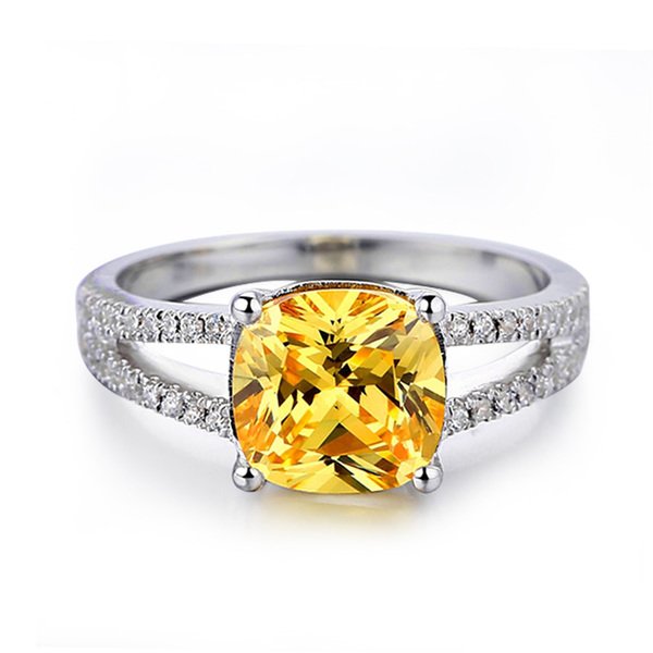 Silver Rhodium Diamond Ring (1 of 5)