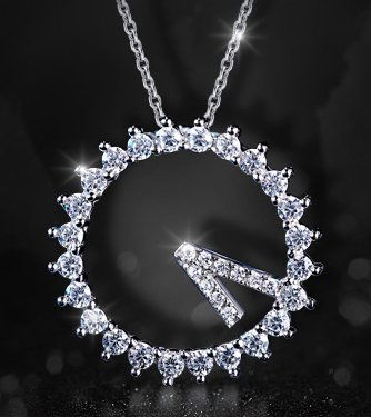 Sterling Silver Diamond Necklace (1 of 3)
