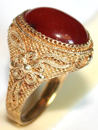 ANTIQUE ART DECO FINE CHINESE RING SILVER GOLD PL (1 of 6)