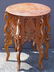 126: ROUND PIERCED CVD OREINTAL TABLE PEACOCKS 14292 - 2