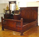 487: 2 PC SIGNED HERTER BROTHERS BEDROOM SET