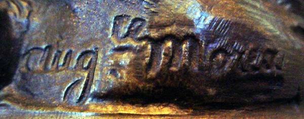 OIL LAMP WITH BOY & AMBER FONT 14275 - 3