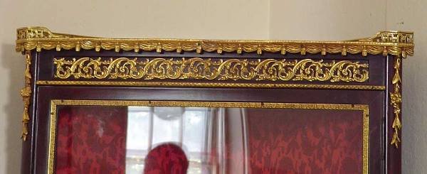 INLAID BZ MOUNTED FRENCH CORNER VITIRINE 14156 - 2
