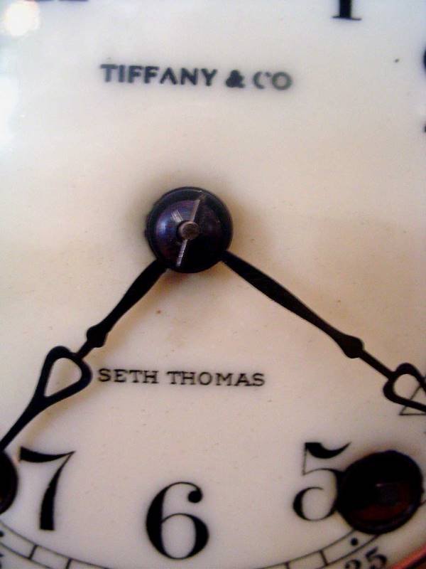 SIGNED TIFFANY & CO. CRYSTAL MANTLE CLOCK 679 - 2