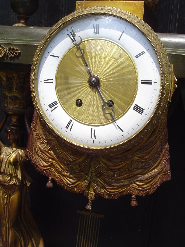 BRONZE 2ND EMPIRE MANTLE CLOCK W/EAGLE 15660 - 8