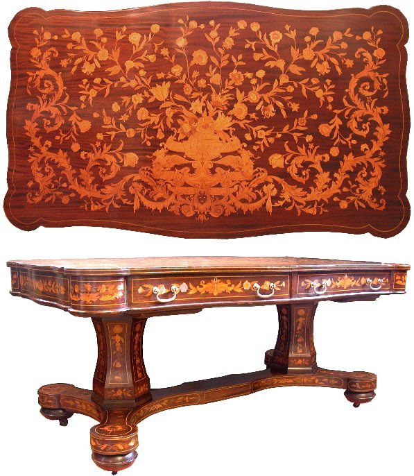 THE BEST FULL MARQUETRY CONFERENCE TABLE EVER 1527