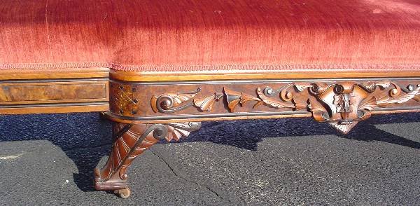 AMERICAN ALLEN BROS. SOFA WITH GRIFFINS 1529 - 6