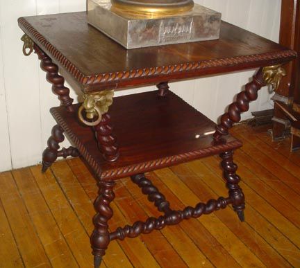 TWISTED MAHOGANY HUNZINGER/MERKLIN TABLE 9398A