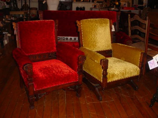 ANTIQUE 3 PC VICTORIAN EASTLAKE PARLOR SET NY 1849 - 3