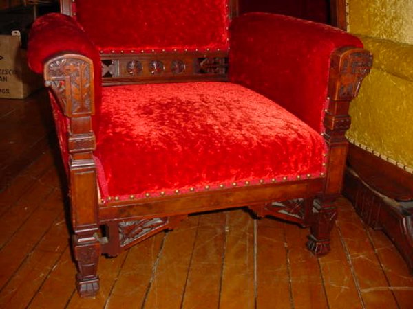 ANTIQUE 3 PC VICTORIAN EASTLAKE PARLOR SET NY 1849 - 4