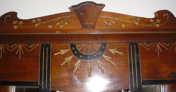 ANTIQU LG RENAISSANCE CUE / POOL STICK HOLDER 14605 - 3