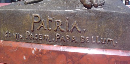 SPELTER STATUE OF MAN SIGNED: HIP NOREAY 3051 - 6