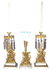 432: RARE VICTORIAN GILT BZ 3PC GARNITURE SET 3417