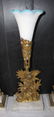 432: RARE VICTORIAN GILT BZ 3PC GARNITURE SET 3417 - 2