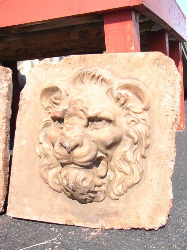 #2 OF 2 HARD TO FIND TERRA COTTA LION HEAD 3730B