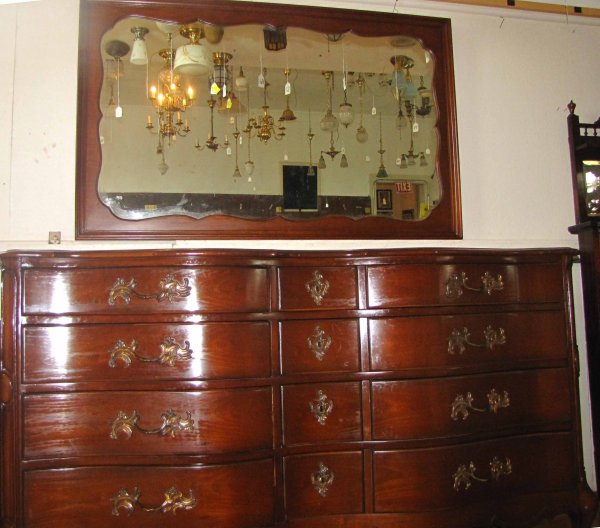ANTIQUE 7 PC MAHOGANY BED ROOM SET 1553 - 3