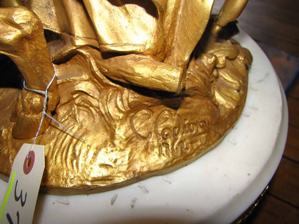 SGD CLOIDON BZ SCULPTURE 2 MAIDENS & CHILD 3715 - 6