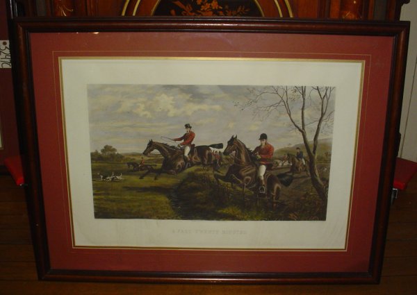 #4 1883 ENGRAVING E.G. HESTER OF FOX HUNTERS 3247D