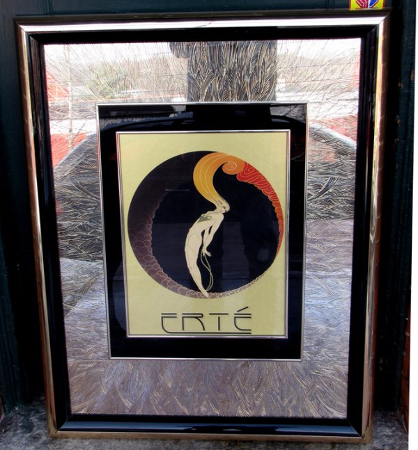 EARLY 20TH C FRAMED FRENCH ERTE POSTER 3333