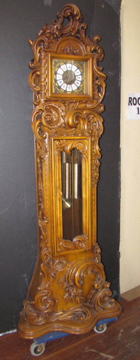 TALL CASE FRENCH ROCOCO GRANDFATHER CLOCK 3419