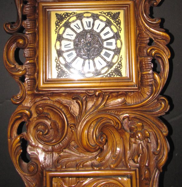 TALL CASE FRENCH ROCOCO GRANDFATHER CLOCK 3419 - 4