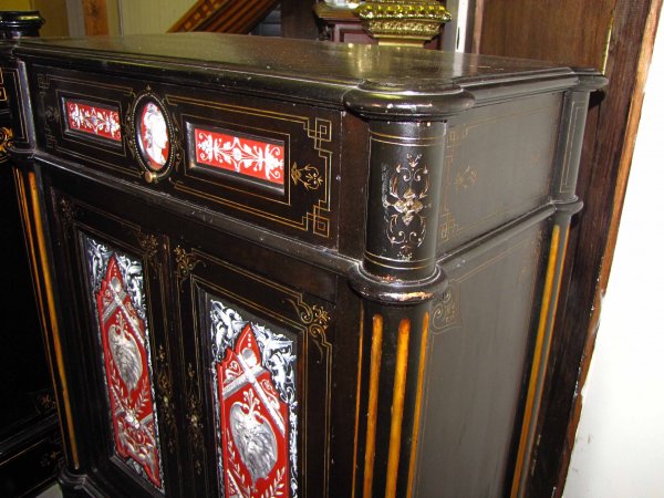 PR AETHETIC PARLOUR CABINETS W/ FIGURAL TILES 1604 - 9