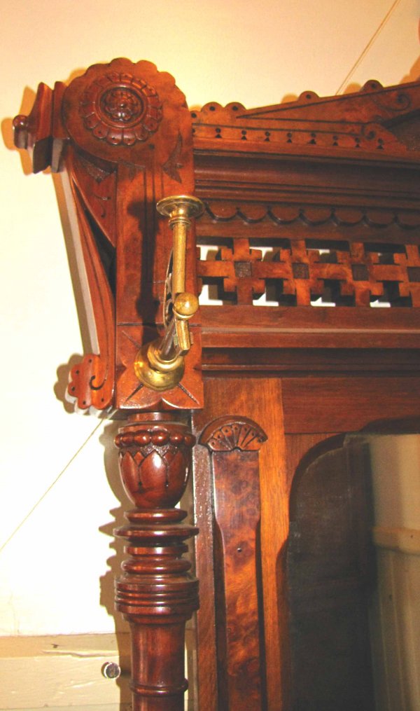 AMERICAN RENAISSANCE HALL TREE W/ MARBLE 3674 - 5