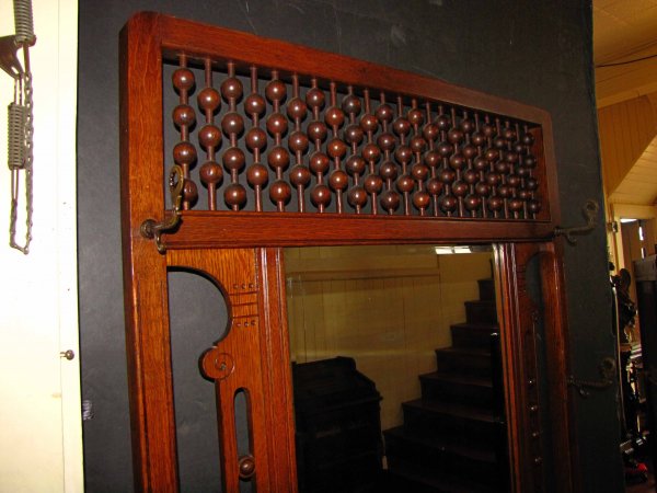 AESTHETIC OAK STICK & BALL HALL SEAT LEATHER 3601 - 4