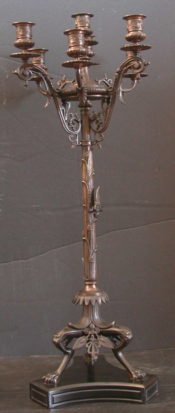 CAST BZ AMERICAN RENAISSANCE CANDELABRAS 15708 - 4