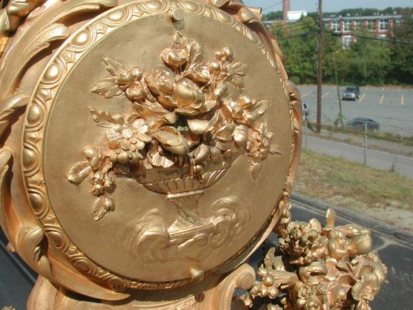 MUSEUM QUALITY GILT BRONZE CUPID CLOCK (1775) - 3