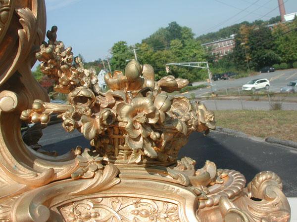 MUSEUM QUALITY GILT BRONZE CUPID CLOCK (1775) - 4