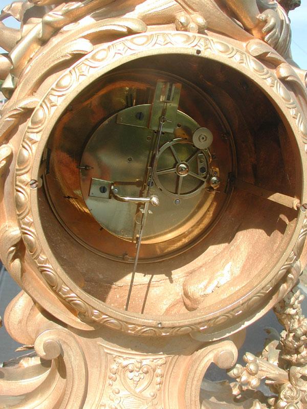 MUSEUM QUALITY GILT BRONZE CUPID CLOCK (1775) - 5
