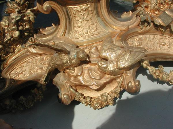 MUSEUM QUALITY GILT BRONZE CUPID CLOCK (1775) - 6