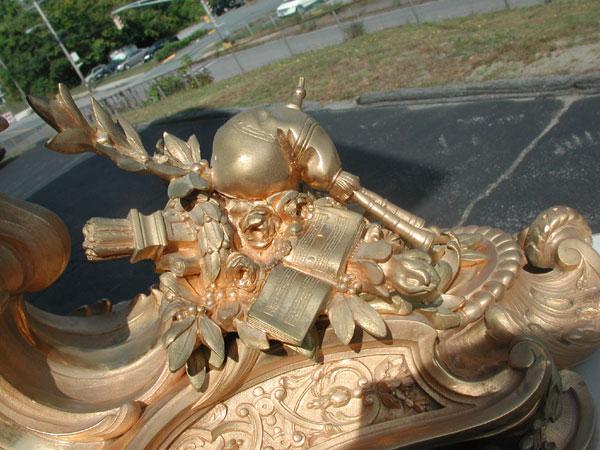 MUSEUM QUALITY GILT BRONZE CUPID CLOCK (1775) - 7