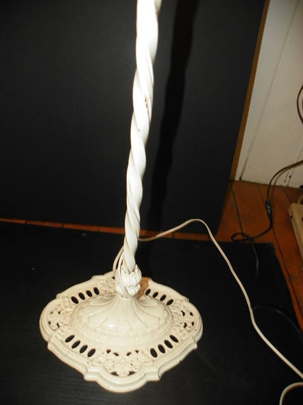 WHITE BRIDGE ARM WROUGHT IRON FLOOR LAMP 2253 - 3