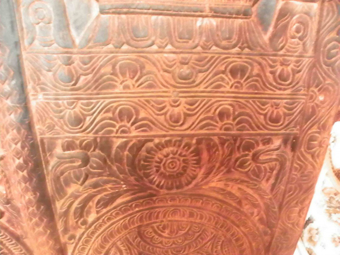 QUAIPAR CARVED TEAKWOOD PANEL 1512 - 7